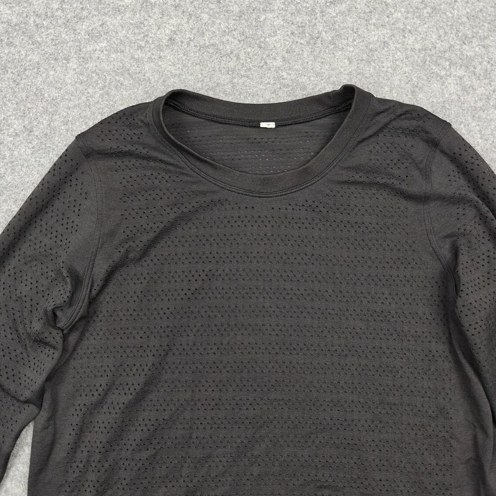 Lululemon Shirt Womens 6 Black Swiftly Tech Long Sleeve Seamless Running Gym - Picture 2 of 7